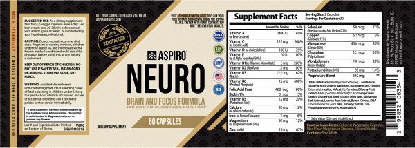 Aspiro Neuro Plus Brain and Focus Capsules