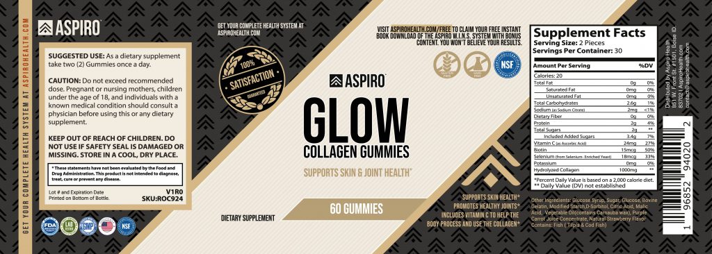 Aspiro Glow Collagen Gummies