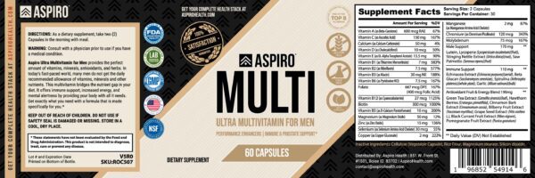 Aspiro Ultra Multivitamin for Men - Image 2